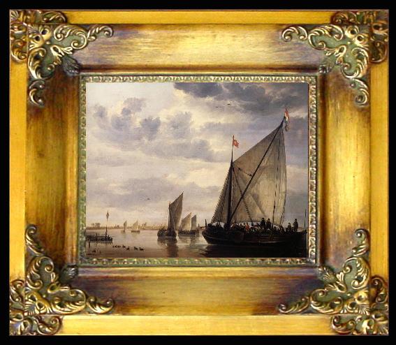 framed  Aelbert Cuyp River scene, Ta040